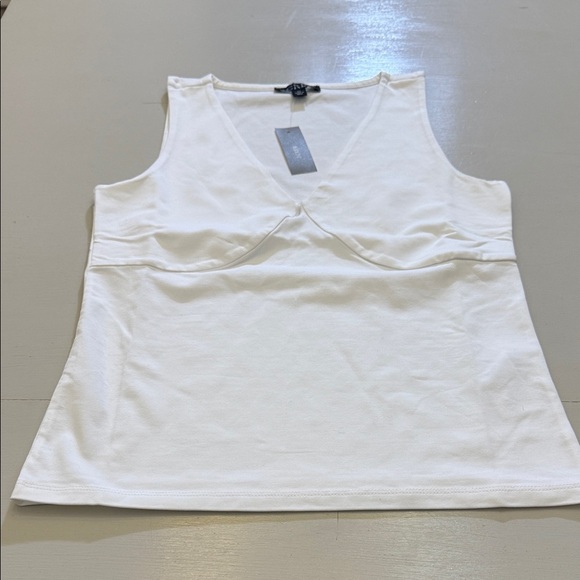 J. Crew Stretch cotton-blend V-neck top Size XS - Picture 3 of 11